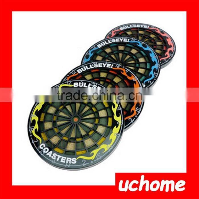 UCHOME 2017 New Silicone Coasters Dart Board Drink Coasters Beverage Cup Mats