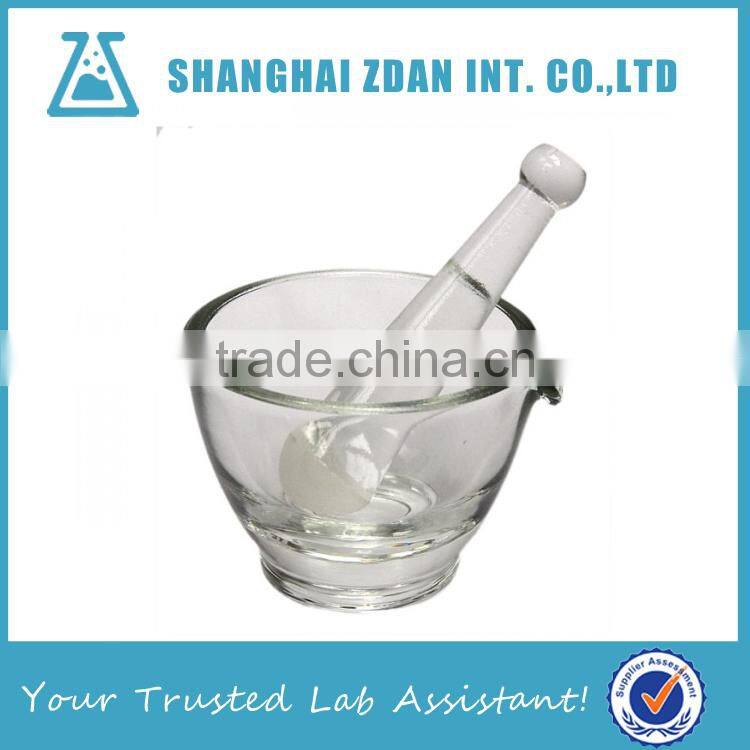 Glass Mortar With Glass Pestle