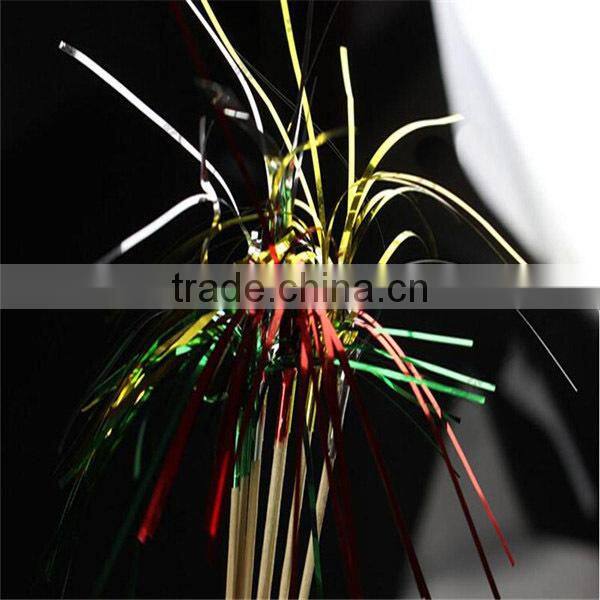 colorfull palmtree disposable cocktail tinsel stick