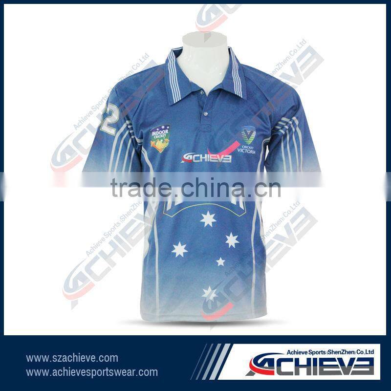 Custom cricket kit design uniforms with players name and number