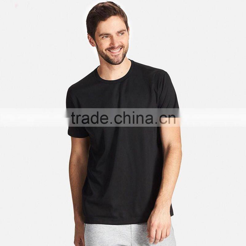 Manufacturer custom cotton blank mens round neck t-shirt