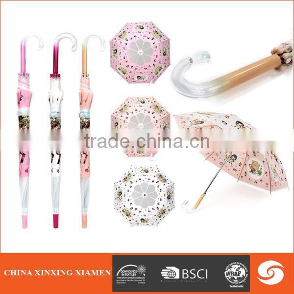 2017 new style hot sale outdoor Transparent Umbrella for Rain