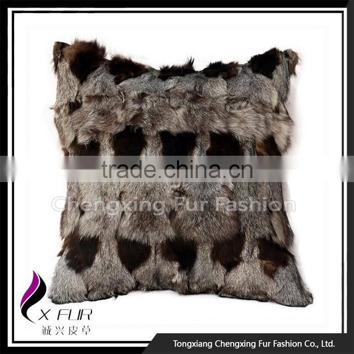 CX-D-06C Fashion Promotion Fox Fur Pillow Cushion Case