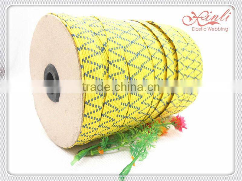 Xinli grament yellow blue elastic webbing factory price
