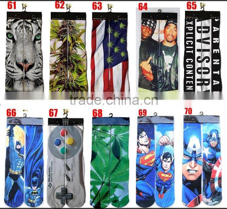 sublimation sock man/custom sublimated sock/3D print sock