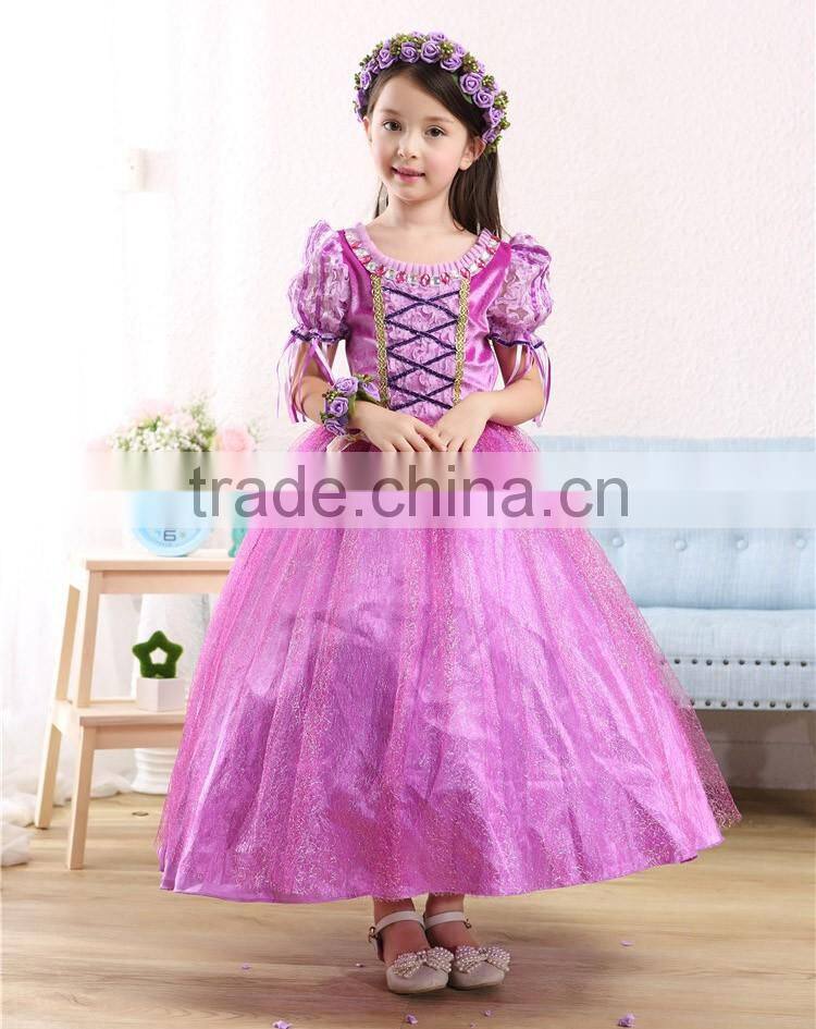 2016 wholesale Christmas gift party wear Princess girl dress up