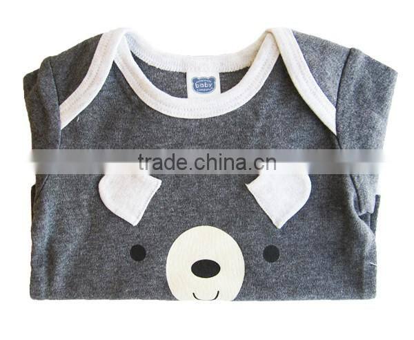 Newborn Baby Clothes Unisex Baby Body Suit With Cute Bear Pattern Long Sleeve Spring Baby Romper