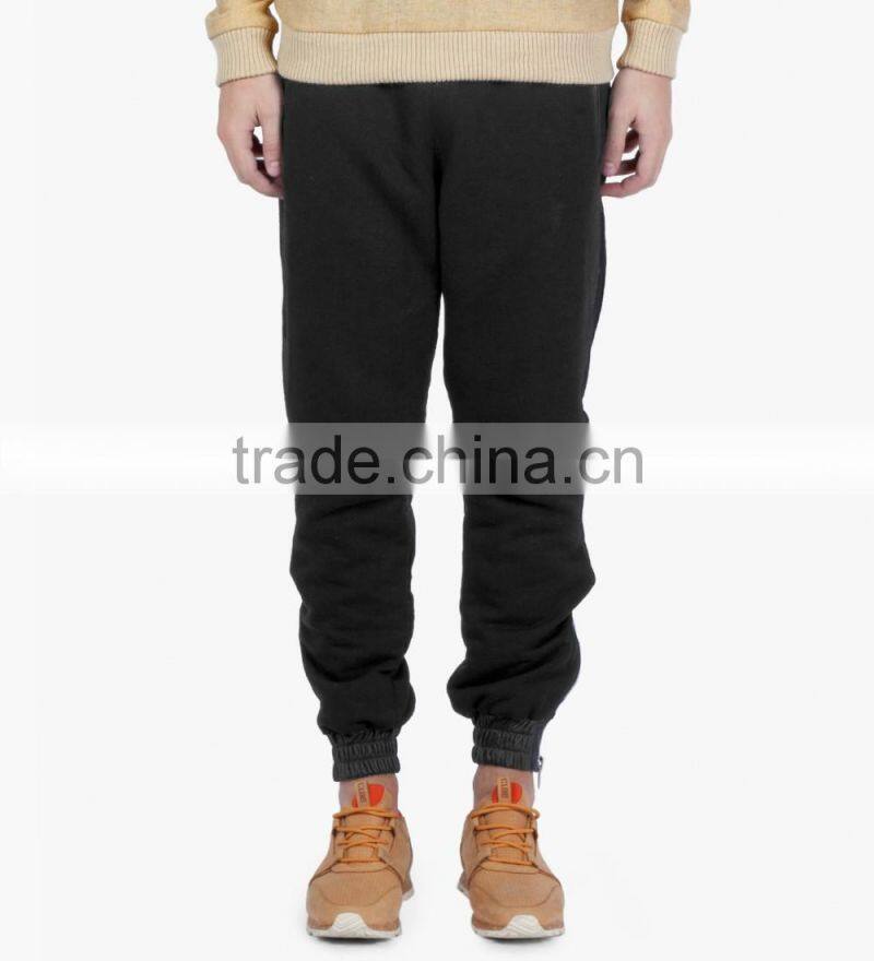 PU Leather Waistband Wholesale Casual Sweat Pants Jogger Pants