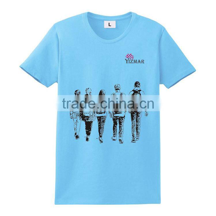 China wholesale cheap 100% cotton men's custom t shirt printing