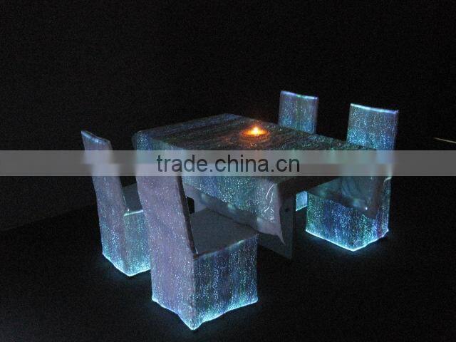 lighted up fancy wedding table cloths