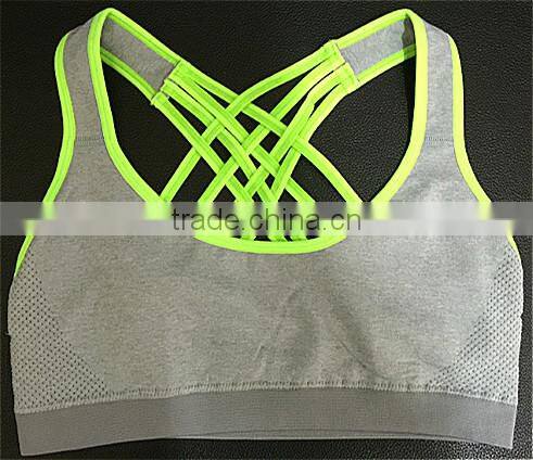 Ladies beautiful and comfortable criss cross sports bra