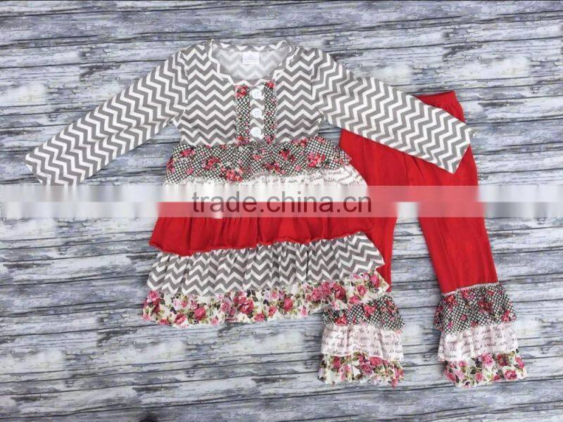 2016 boya kids wear manufacturers girls boutique outfits children's clothing wholesale china factory