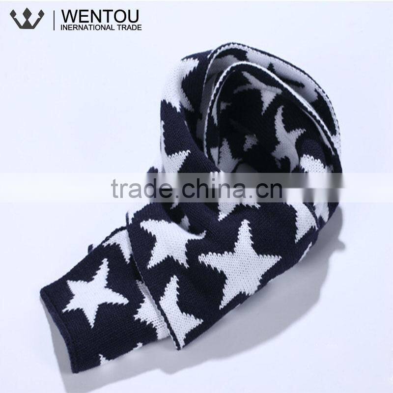 Hot Sale Cotton Knitted Kids Autumn Warm Scarf