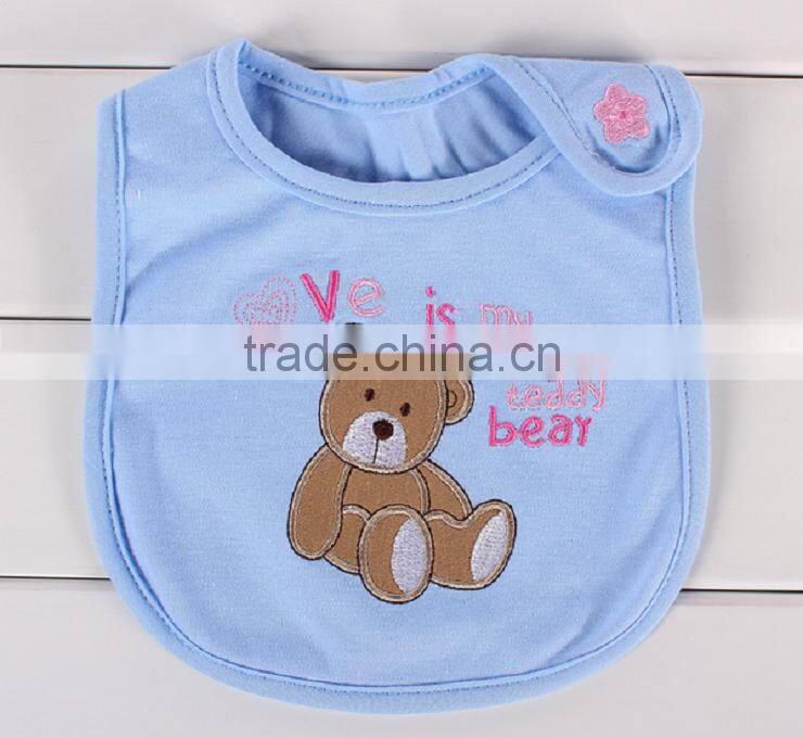 China baby bib manufacturer 2016 new arrival cotton bandana baby bib cute silicone baby bib