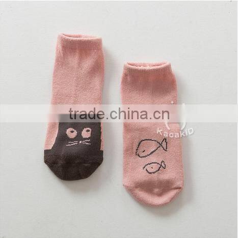 baby cute cotton socks, silicone print baby socks,baby socks