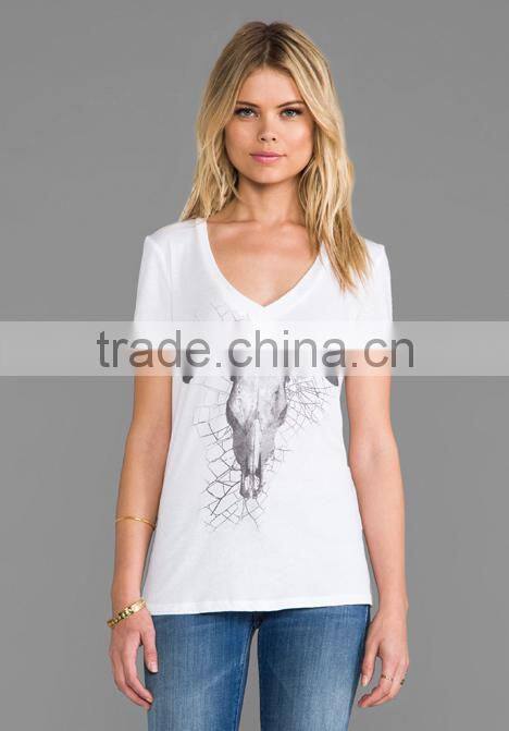 tight fit v-neck t-shirts