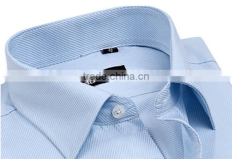 Latest design multicolor stripes fashionable light colored casual dress long sleeve men's custom t shirt