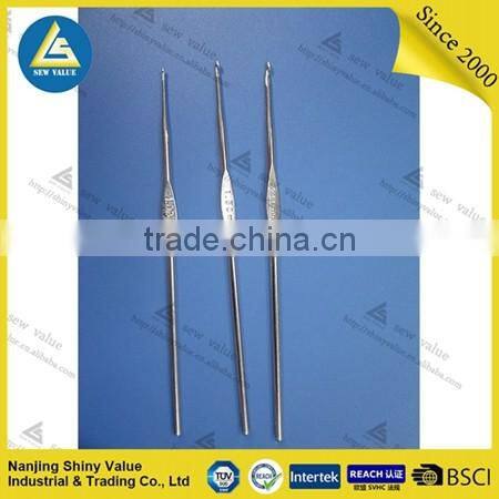 Best selling single-head nickel-plated iron crochet hook set for knitting