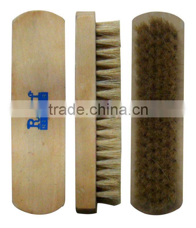 Widely used plastic hair wooden handle shoe brush