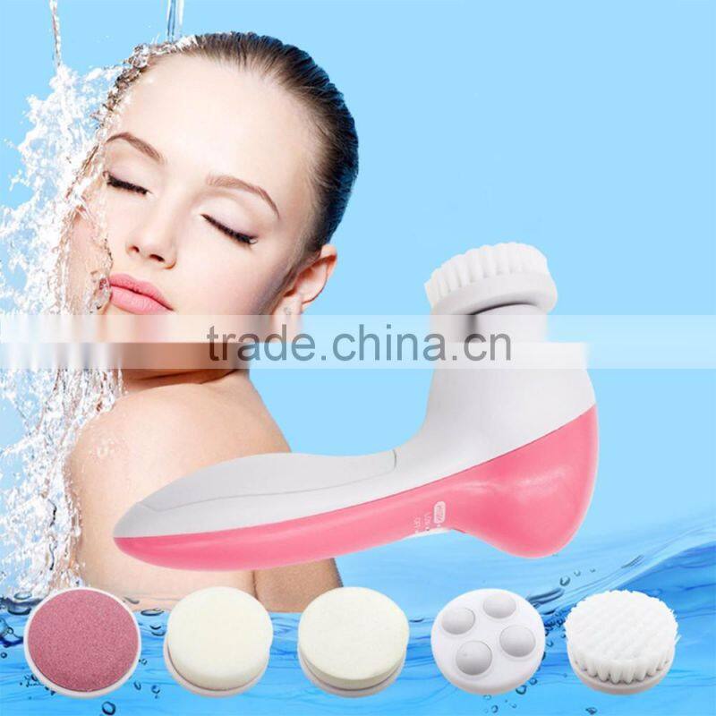 5 In 1 Electric Beauty Relief Massager Face Cleansing Brush Cleanser