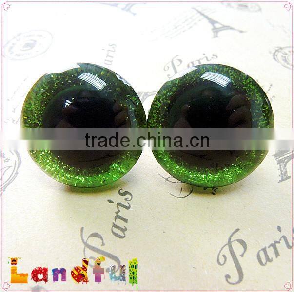 Green Plastic 3D Safety Eyes Handcrafted Eyes Plush Stuffed Animal Eyes