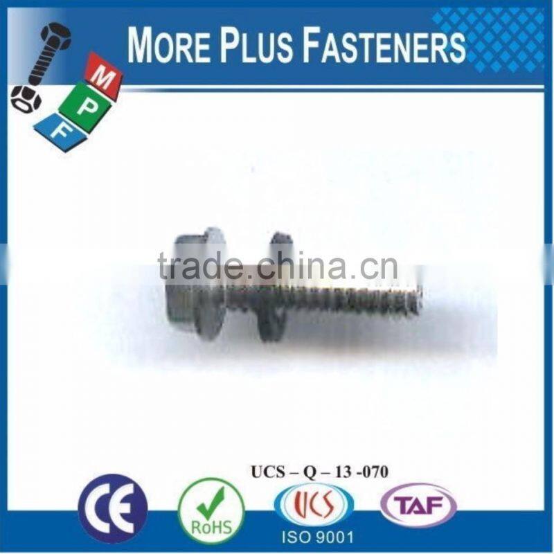 Made in Taiwan Indented Hexagon Washer Head SEMS Screw