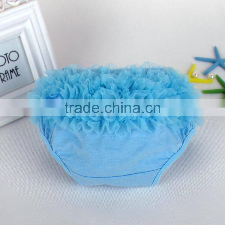 Multicolor cute cotton baby ruffle diaper cover bloomers wholesale baby shorts baby bloomers