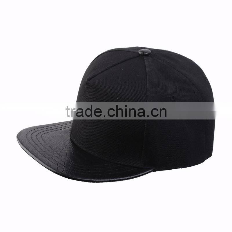 custom logo in any color snakeskin brim snapback hat