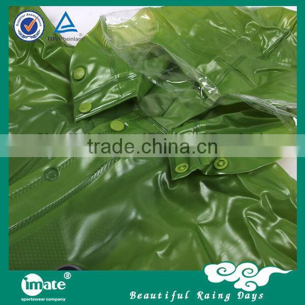 New arrival pvc fashion rain coat with hat
