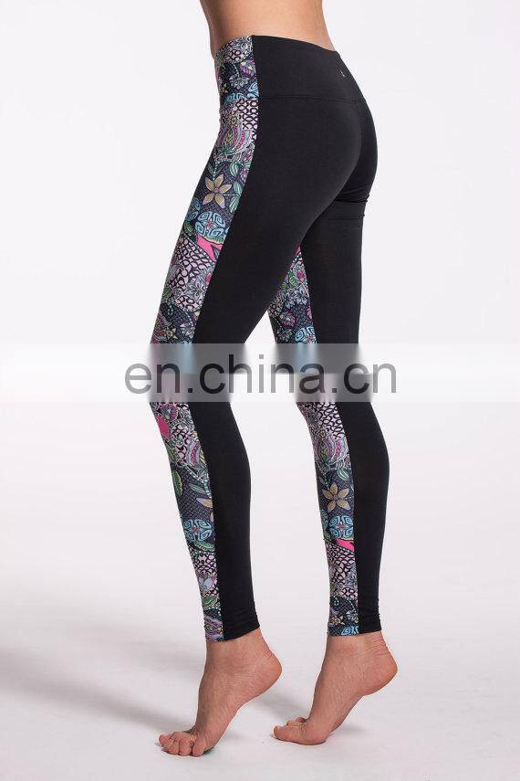 Full sublimation womens elastic fitness running sport high waist sex lycra yoga leggings polyester high quality yoga pants