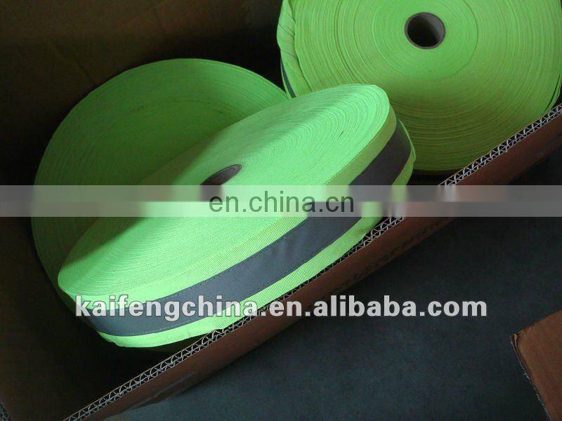 Classical nylon warning reflective tape for reflective waved webbing K-11
