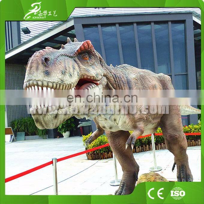 KAWAH China Supplier Outdoor Artificial Animatronic Life Size Dinosaur Statues