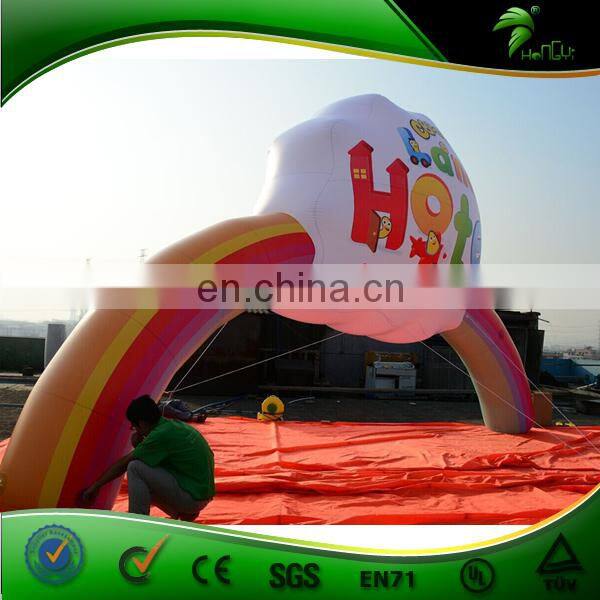 New Custom Popular Inflatable Rainbow Arch / Entrance Arch Gate For Advertisement