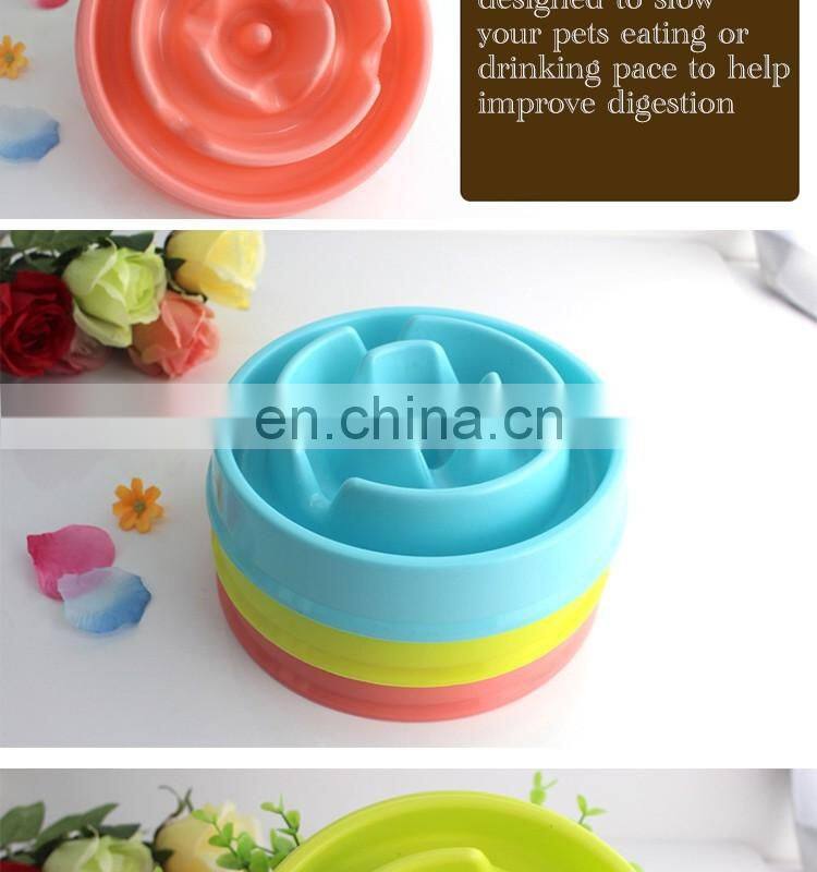 2016 Slow Food Pet Bowl,wholesale Strange new anti-choking dog bowl ,healthy food dog bowl for pet feeder