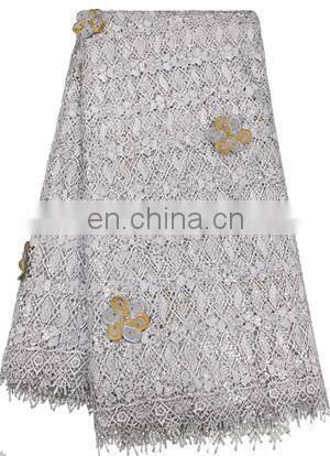 new arrival fancy silver bridal embroidered tulle lace fabric sequin lace fabric