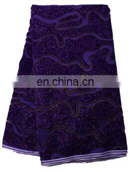 High quality wholesale wedding african swiss voile lace with paillette