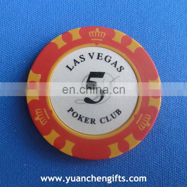 Plastic ABS cheap custom made round rectangular poker chips