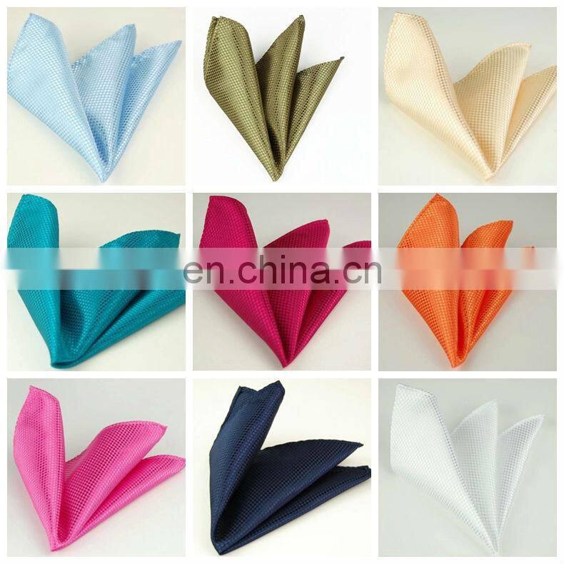 High Quality 100% Silk Custom men's Pocket Square