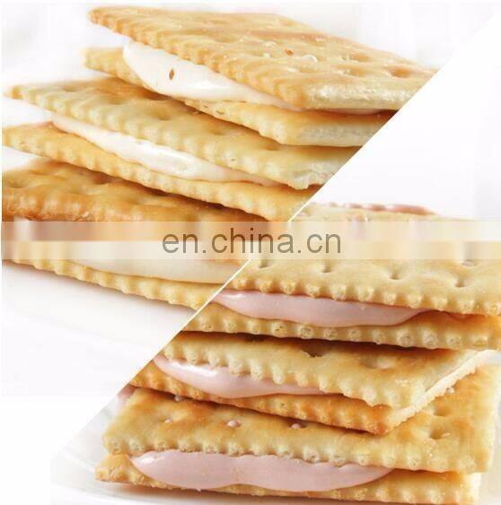 Factory price automatic cookie making machine/chocolate cream biscuit maker