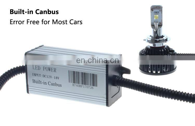 4 Times Brighter 12000LM Supercharged Canbus LED Headlight Bulb with 3 Years Warranty H8 H11 9005 9006 H7 LED Headlight 2020