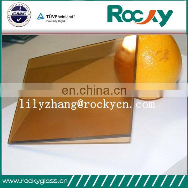 Best quality 6 mm colors tempered glass reflective price