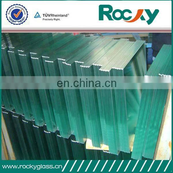 Commercial bank laminated tempered glass for bullet proof