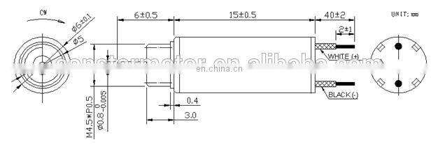 Coreless Motor DC 3V 0.1A 6mm*15mm Micro DIY High Speed Helicopter Coreless DC Motor 0615RCN For Remote Control Aircraft