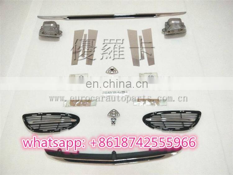 S class w222 MAY-BACH emblem muffler tips body kit for s450 s500 s560 s600 to S63 S65 may- bach logo sticker