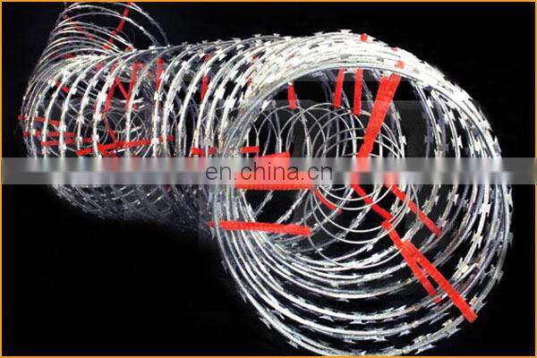 SGS standard high security concertina razor electric fence hot sale
