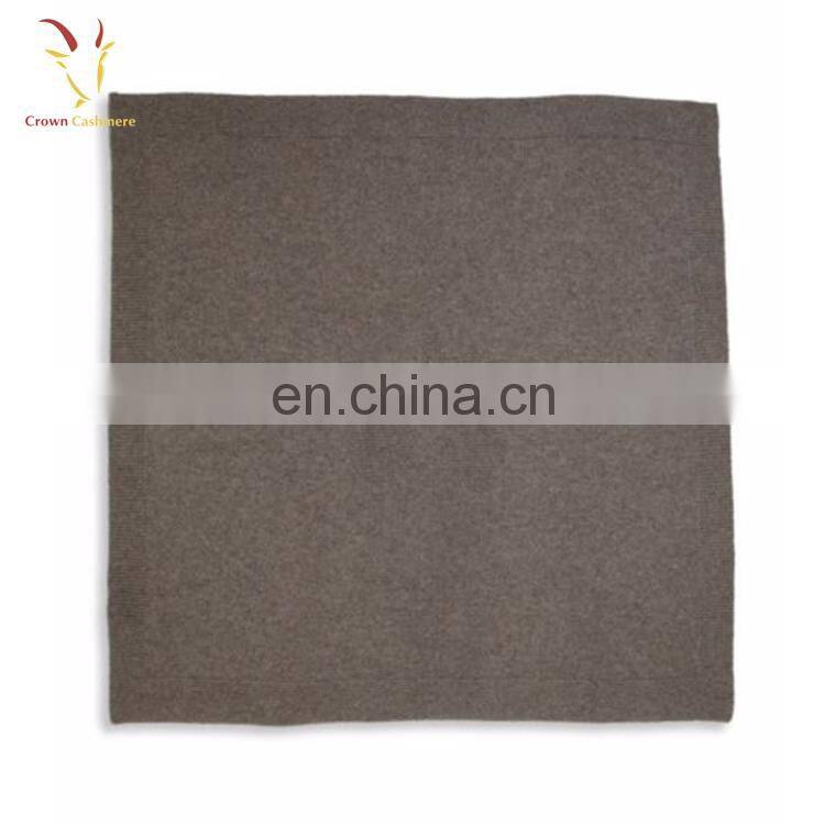 Wholesale Custom Baby Cashmere Wool Knitted Throw Blanket