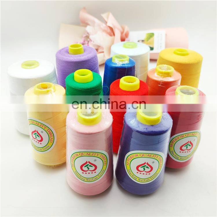 cheap good quality hot sale polyester yarn 40/2 sewing thread
