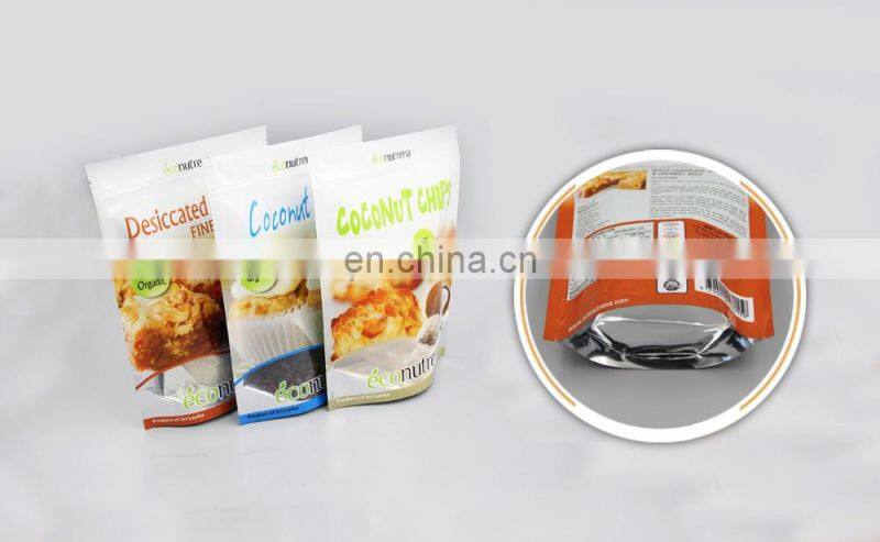 Free samples metallized food grade snack/potato chips/biscuits/chocolate candy plastic packaging bags
