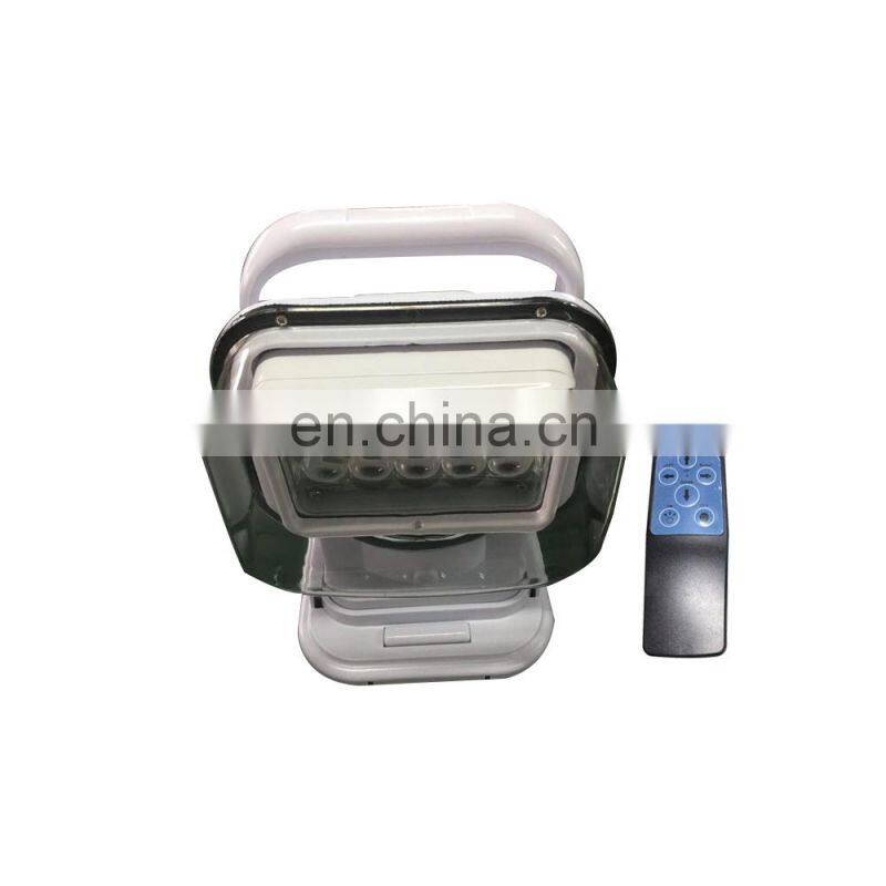 LED523 spot /8 plastic black white Led lighting 50W LED work light 50w 12V/24V DC IP68 led lamp wireless remote control white