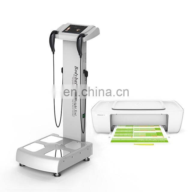 Ultrasonic height weight bmi blood pressure machine body nutrition analyzer original russian 3d nls body health analyzer